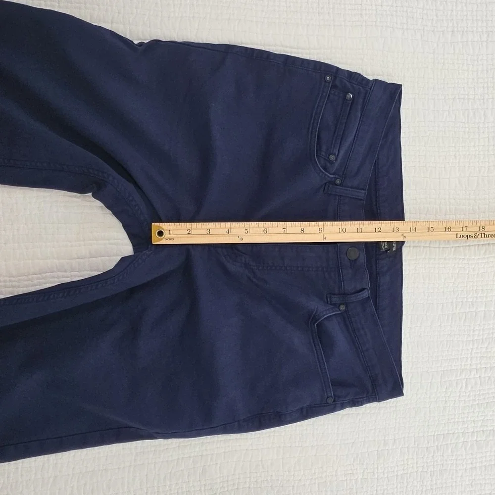 Banana Republic Core Pants Men's 36x30 Navy Blue 5 Pocket Design Stretch Comfort - Picture 8 of 15
